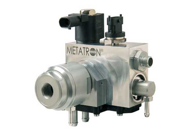 Редуктор METATRON MPR-2 c датчиком и отсечным клапаном высокого давления на рабочее давление 5 бар.