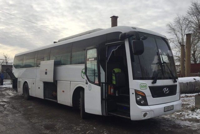 Установка газодизеля на автобус HYUNDAI UNIVERSE